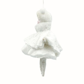 «Снежинка» ватная игрушка ручной работы