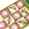 «Музыкальная сирень» конфеты из пастилы в шоколаде с цветами сирени в музыкальной коробке
