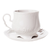 Чайная пара "Белая", форма Кузнецовская