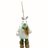 «Зайчик с морковкой» ватная игрушка ручной работы